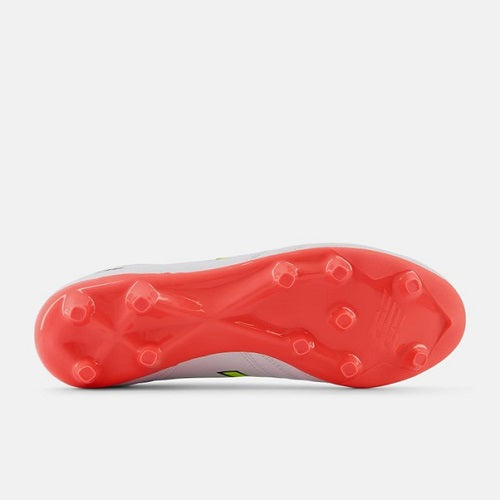 New Balance Mens 442 V2 Academy FG 2E White/Energy Red/Hi-lite