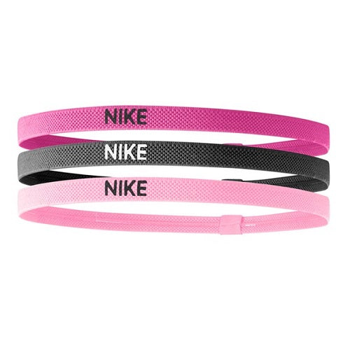 Nike Elastic Headband 3 Pack Pink/Gridiron/Prism Pink