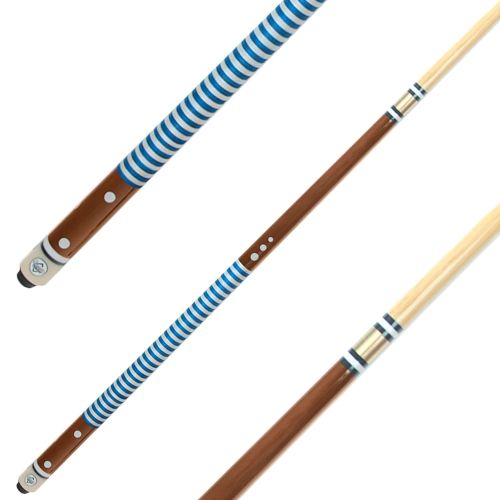 Formula 2 Piece Cue Nylon Wound 57 Inch Blue