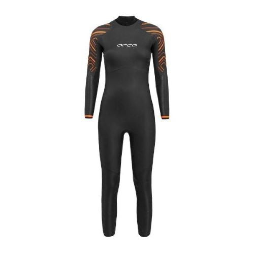 Orca Womens Vitalis Thermal Full Sleeve Wetsuit Black/Orange