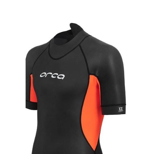 Orca Mens Vitalis Openwater Shorty Wetsuit Black/Orange