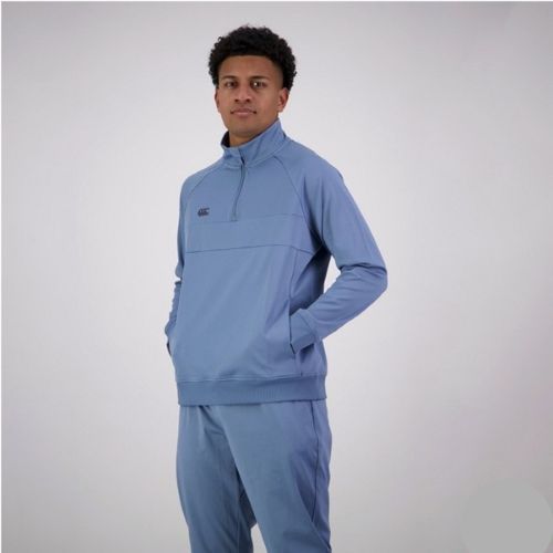 CCC Mens Tempo+ Quarter Zip Sweat Provincial Blue