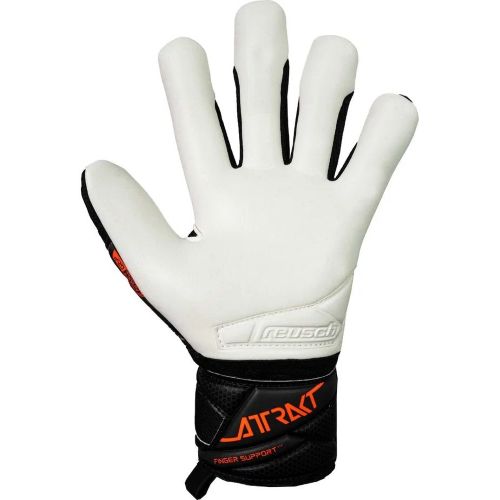 Reusch Attrakt Advance FS Senior Goalie Glove Black/Orange