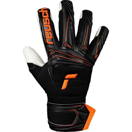Reusch Attrakt Advance FS Senior Goalie Glove Black/Orange