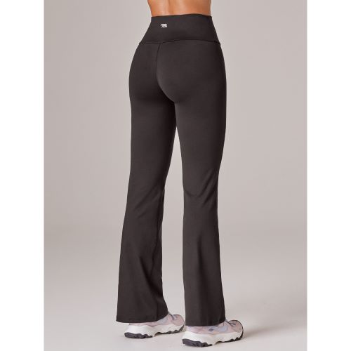 Running Bare Womens Drop In Yoga Pant Core Black