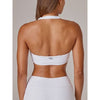 Running Bare Womens Headliner Sports Bra White