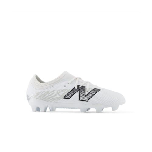 New Balance Kids Furon Team Jnr FG V8 White/Metallic Silver/Black