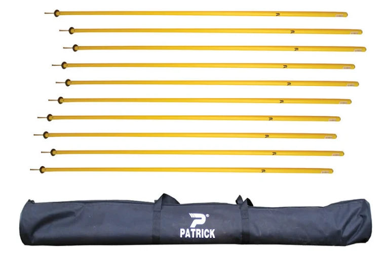 Patrick Agility Pole 1pc Fixed Base Set 10 Yellow