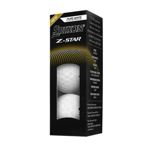 Srixon Z-Star Pure White 3pk