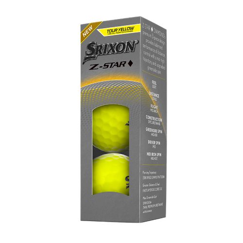 Srixon Z-Star Diamond Tour Yellow 3pk