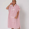 OE Ladies Hooded Poncho Cotton Candy