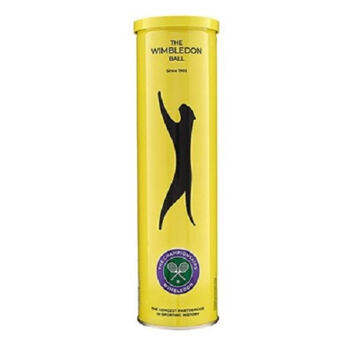 Slazenger Wimbledon All Court Tennis Ball 4 Ball Can Yellow