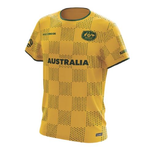 Socceroos Gold Grid Supporter Tee