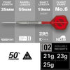 Target Group Ø 02 50% Steel Tip Darts