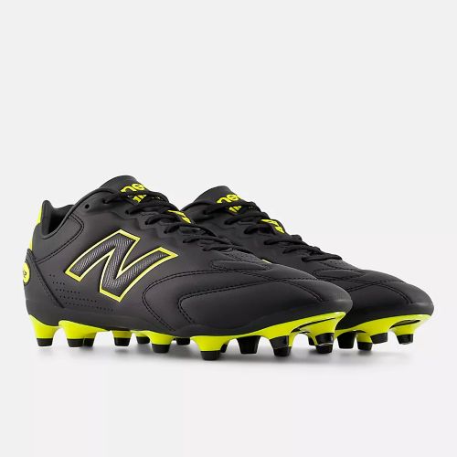New Balance Mens 442 V3 Pro FG D Black/Punch Yellow/Fire Cracker