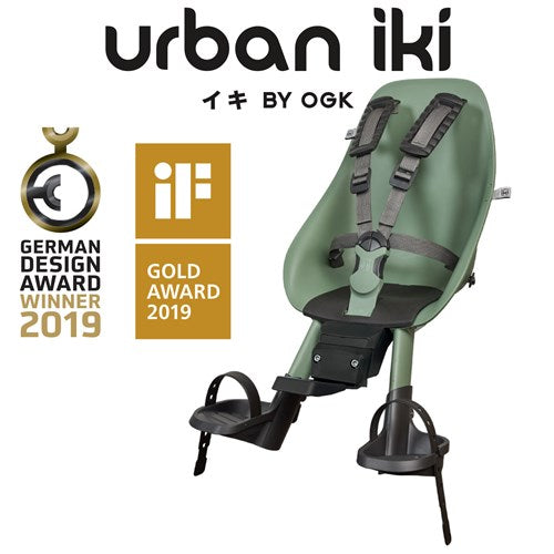 Bike Baby Seat Urban Iki Front Seat MTB Icho Green/Bincho Black