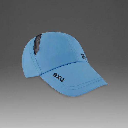 2XU Run Cap Azure Blue/Black