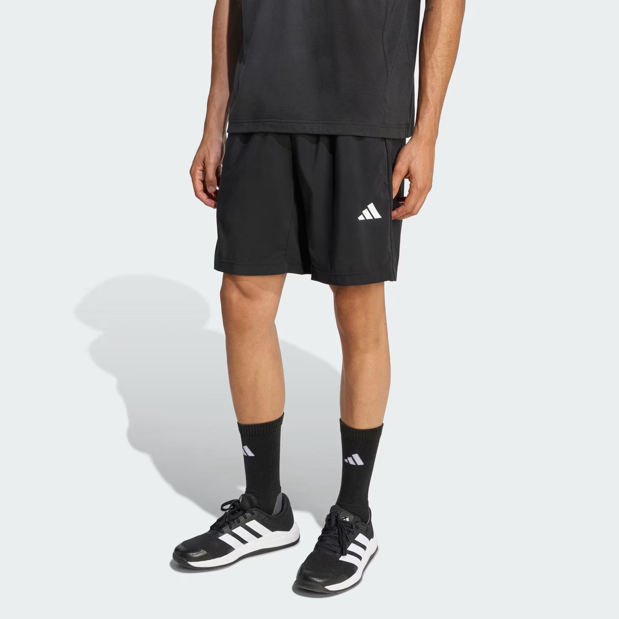 Adidas Mens Workout Essentials 5 Inch Base Woven Short Black
