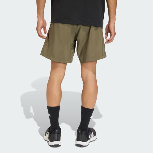 Adidas Mens Workout Essentials 5 Inch Base Woven Short Olive Strata