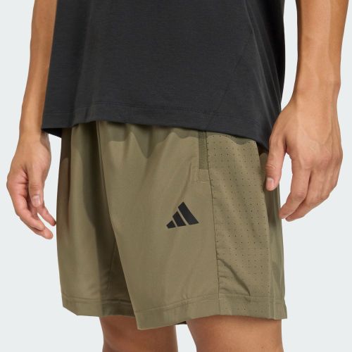 Adidas Mens Workout Essentials 5 Inch Base Woven Short Olive Strata