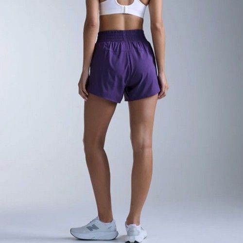 2XU Womens Aero Hi Rise 4 Inch Short Velvet Purple/Purple Reflective