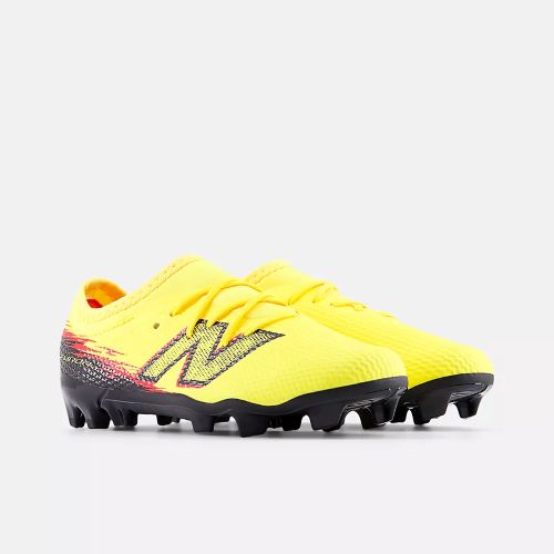 New Balance Kids Furon Team V8 FG M Punch Yellow/Black 100/Fire Cracker