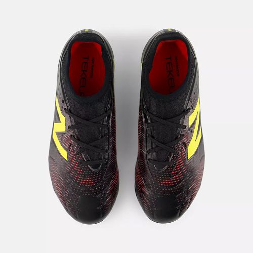 New Balance Kids Tekela Team Low Jnr FG V5 M Black 100/Punch Yellow/Firecracker