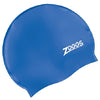 Zoggs Adult Silicone Swim Cap Blue