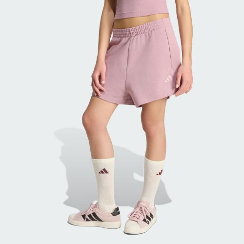 Adidas Womens Kit Small Logo 4 Inch Short Magic Mauve