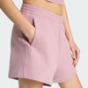 Adidas Womens Kit Small Logo 4 Inch Short Magic Mauve