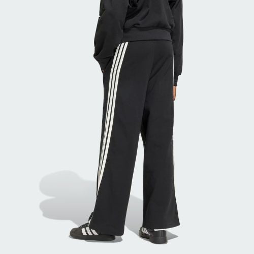 Adidas Womens Kit 3 Stripes Wide Leg Pant Black/Off White