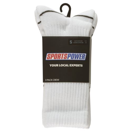 Sportspower Crew Cut White/Black Accent