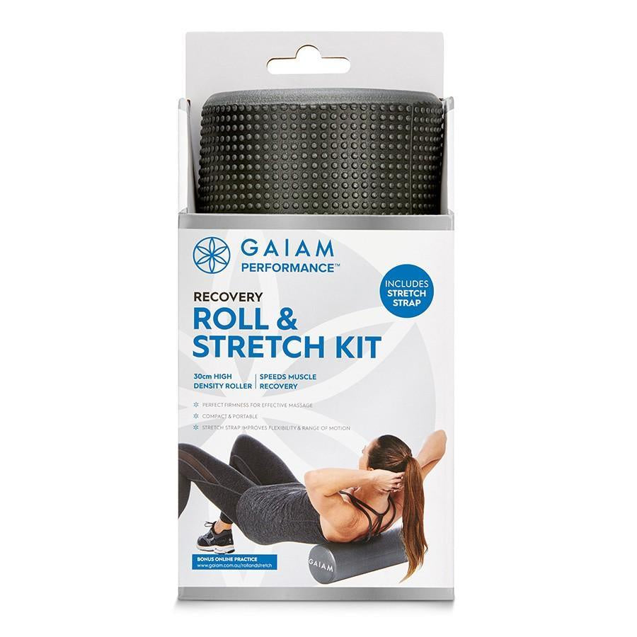 Gaiam Foam Roller Stretch & Roll Kit 30cm