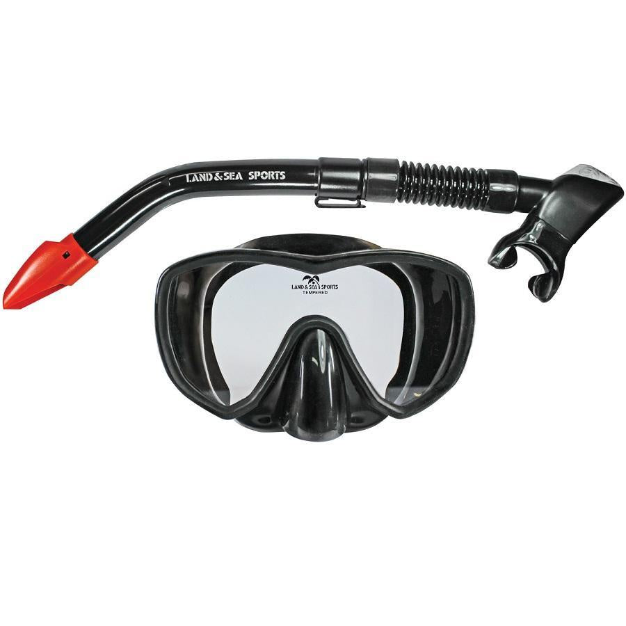 Adrenalin Black Marlin Adult Mask & Snorkel Set