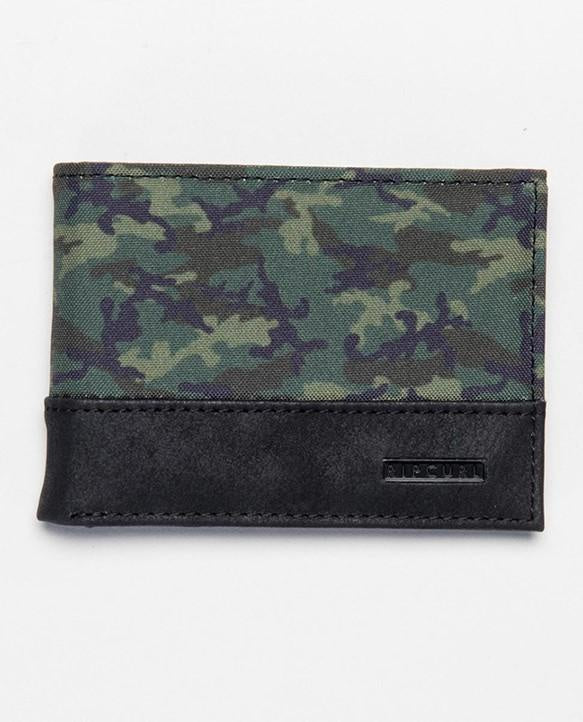 Ripcurl Mens Combo PU Slim Wallet Dark Olive