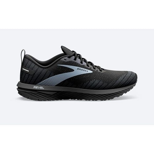 Brooks Mens Revel 6 Black/Blackened Pearl/Grey