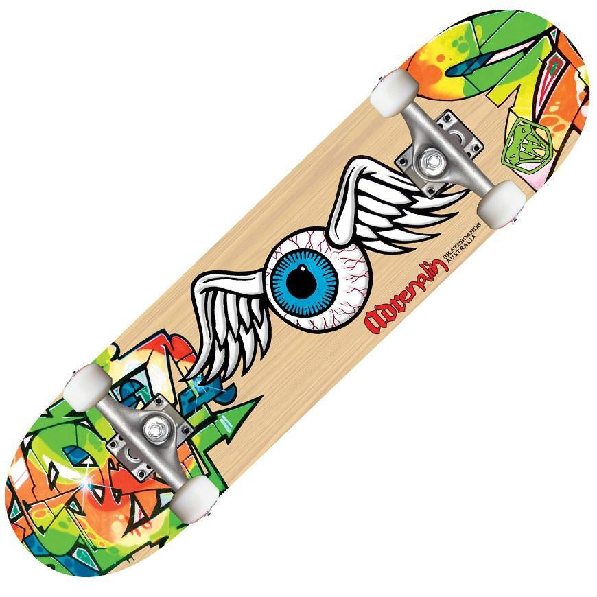 Adrenalin Half Pipe Eye-Ball Skateboard 31"x 8"
