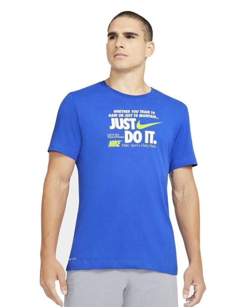 Nike Mens Dri-FIT JDI Verbiage Tee Game Royal