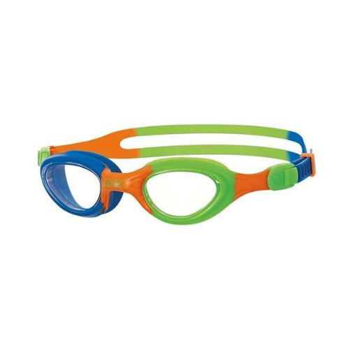Zoggs Junior Little Super Seal Swim Goggles Blue/Orange/Green