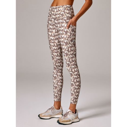 Running Bare Womens Power Moves Pocket Full Length Tight Tallulah Cougar