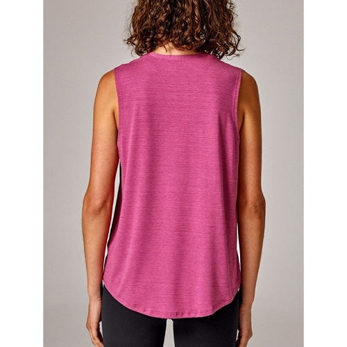 Running Bare Womens Dial it Up Workout Tank Maiden Pink