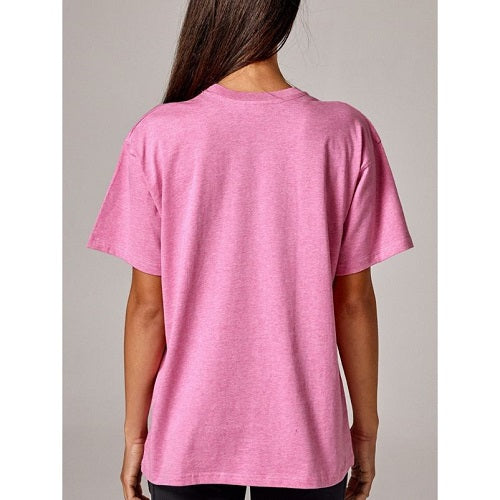 Running Bare Womens Hollywood 90s Relax Tee Maiden Pink