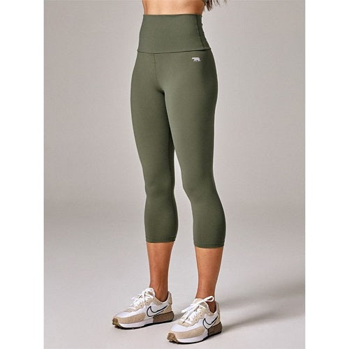 Running Bare Womens Studio Ab-Tastic 3/4 Tight Woodland