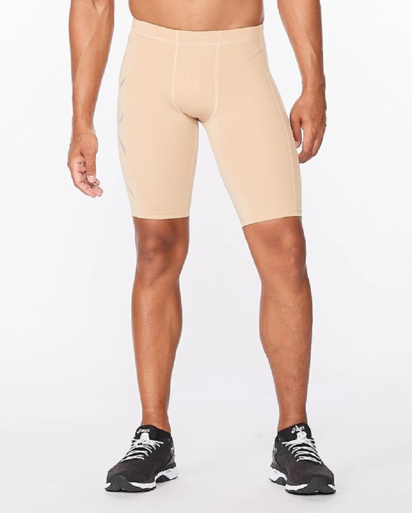 2XU Mens Short Beige/Silver