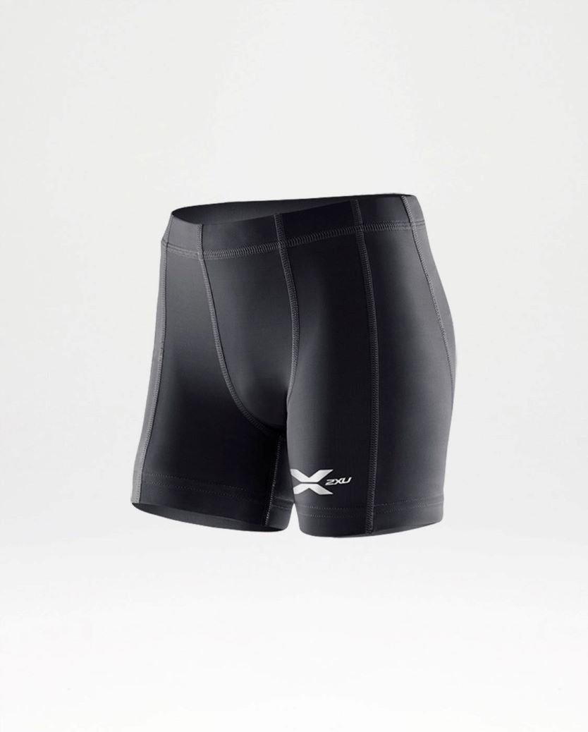 2XU Youths Compression Half Short Black