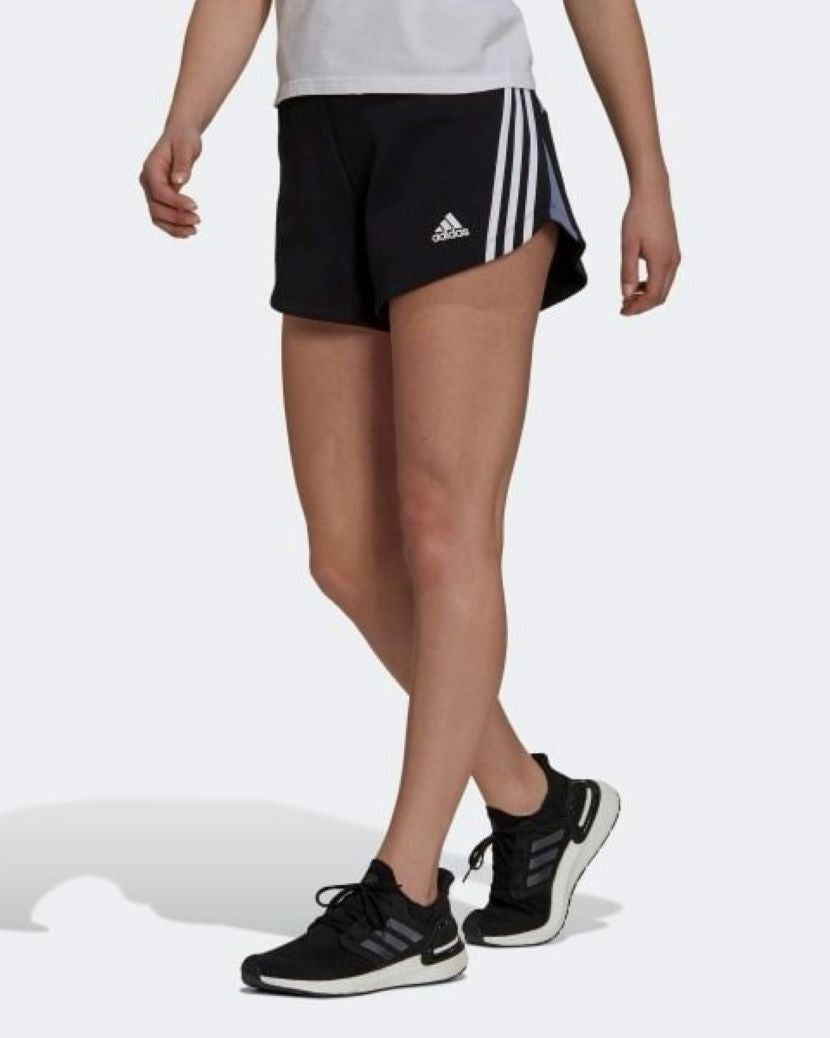 Adidas Womens 3 Stripes Colourblock Short Black/White
