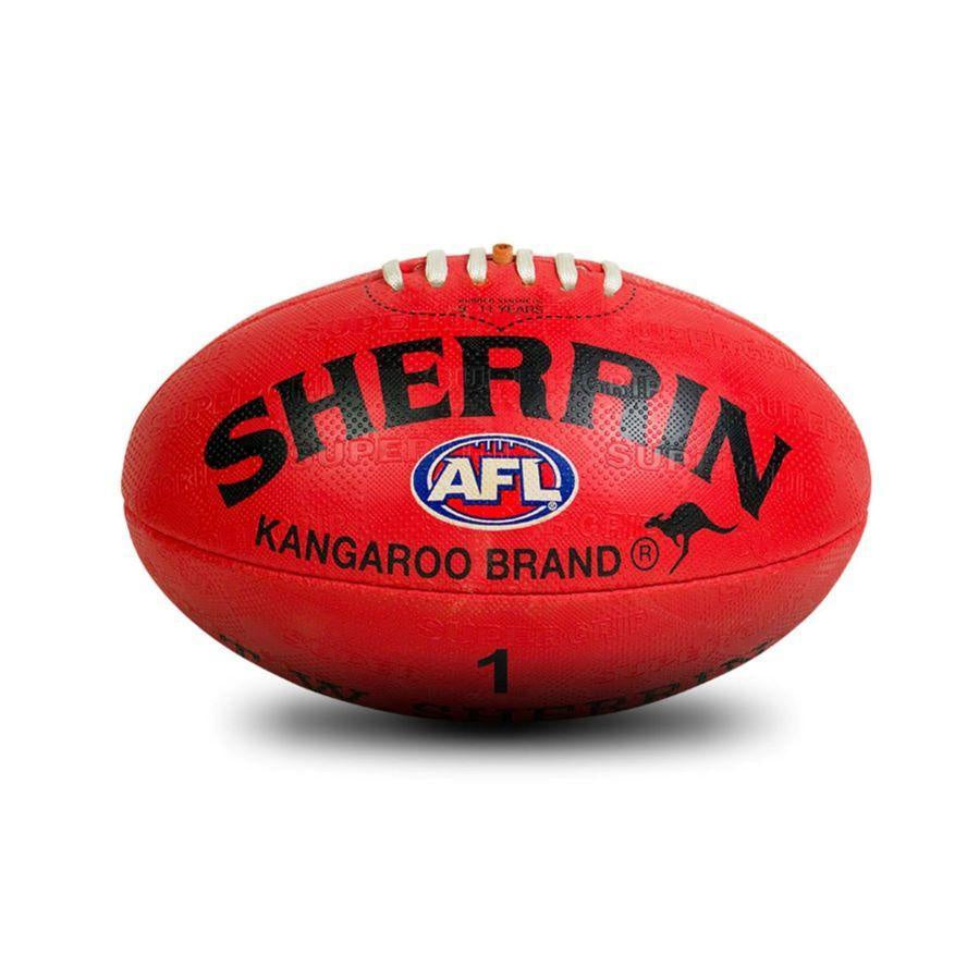 Sherrin AFL KB Synthetic Red Ball