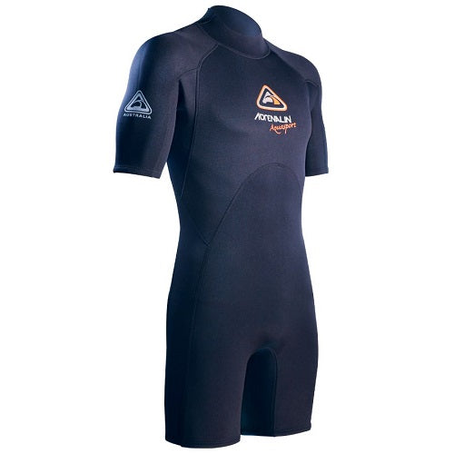 Adrenalin Mens AquasportX Spring Wetsuit Black