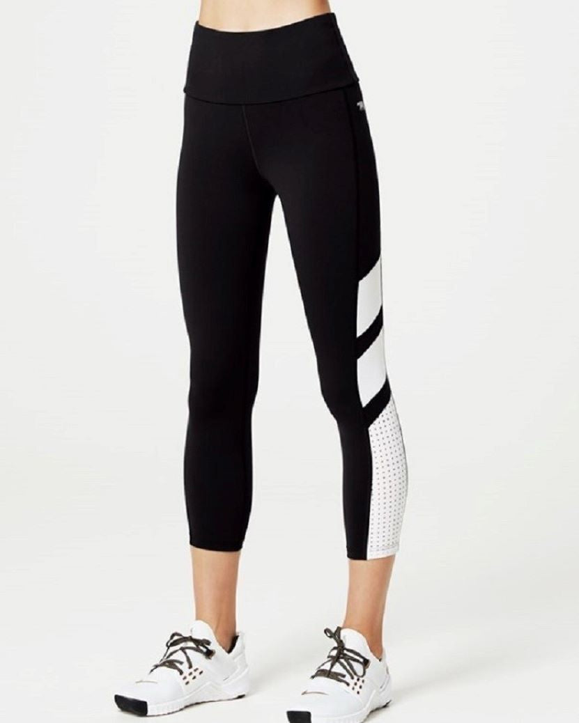 Running Bare Womens Jigsaw 7/8 Tight Black/White