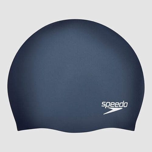 Speedo Adult Long Hair Swim Cap Navy
